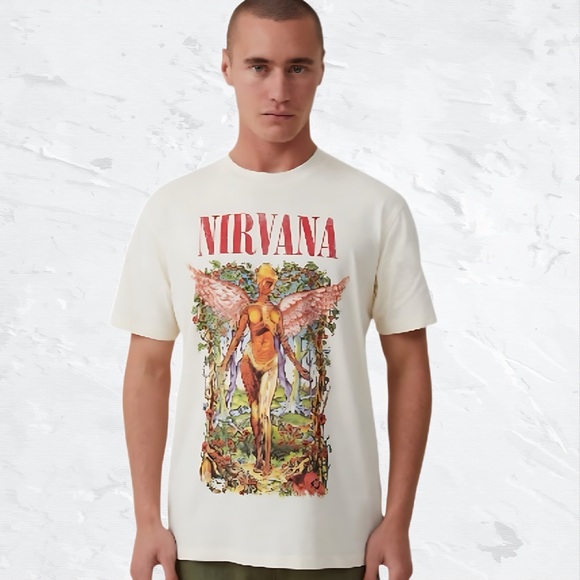 Nirvana In Utero Cream Unisex Short Sleeve XL T-Shirt Vintage Graphic Print NWT - Picture 8 of 8